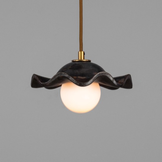 Rivale taklampa keramisk metalljord/glas 21 cm