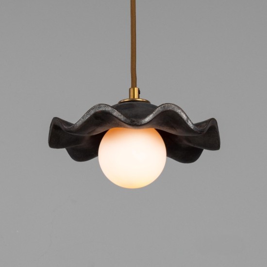 Rivale taklampa keramisk metalljord/glas 21 cm