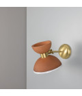 Nakaii Wall Light Terracotta White Ceramic/Brass 24cm