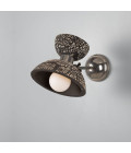 Nakaii Wall Light Black Ceramic/Brass 24cm Mullan Lighting Nakaii Wall Light Black Ceramic/Brass 24cm