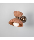 Nakaii vägglampa röd järn keramik/mässing 24 cm Mullan Lighting Nakaii vägglampa röd järn keramik/mässing 24 cm