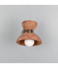 Nakaii vägglampa röd järn keramik/mässing 24 cm Mullan Lighting Nakaii vägglampa röd järn keramik/mässing 24 cm
