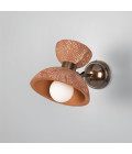 Nakaii vägglampa röd järn keramik/mässing 24 cm Mullan Lighting Nakaii vägglampa röd järn keramik/mässing 24 cm