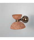 Nakaii vägglampa röd järn keramik/mässing 24 cm Mullan Lighting Nakaii vägglampa röd järn keramik/mässing 24 cm
