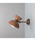 Nakaii vägglampa röd järn keramik/mässing 24 cm Mullan Lighting Nakaii vägglampa röd järn keramik/mässing 24 cm