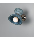Nakaii wall light blue earth ceramic/brass 24cm