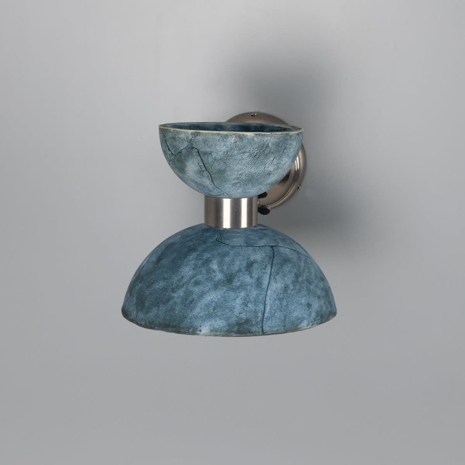Nakaii wall light blue earth ceramic/brass 24cm