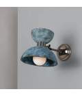 Nakaii wall light blue earth ceramic/brass 24cm
