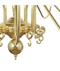 Flemish 20-lt chandelier brass 130 cm