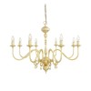 Flemish 8-lt chandelier brass 87 cm