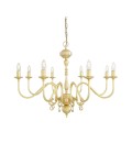Flemish 8-lt chandelier brass 87 cm