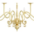 Flemish 8-lt chandelier brass 87 cm