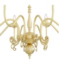Flemish 8-lt chandelier brass 87 cm