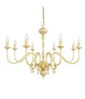 Flemish 8-lt chandelier brass 87 cm