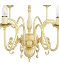 Flemish 8-lt chandelier brass 87 cm
