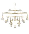 Pisa 21-lt chandelier brass 138 cm