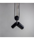Holmes 5-Lt Linear Ceiling Light Brass/Matte Black 100 cm Mullan Lighting Holmes 5-Lt Linear Ceiling Light Brass/Matte Black 100 cm