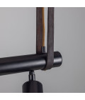 Holmes 5-Lt Linear Ceiling Light Brass/Matte Black 100 cm Mullan Lighting Holmes 5-Lt Linear Ceiling Light Brass/Matte Black 100 cm