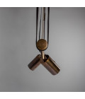 Holmes 5-Lt Linear Ceiling Light Brass/Matte Black 100 cm Mullan Lighting Holmes 5-Lt Linear Ceiling Light Brass/Matte Black 100 cm