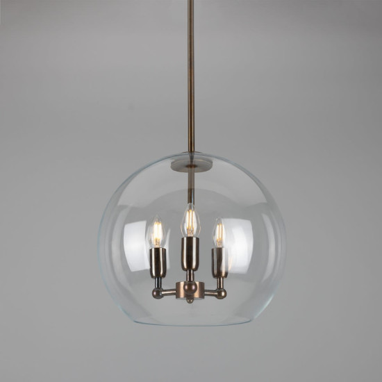 Clermont 3-Lt Mini-Kristallkrona Mässing/Glas 35 cm. Clermont 3-Lt Mini-Kristallkrona Mässing/Glas 35 cm.