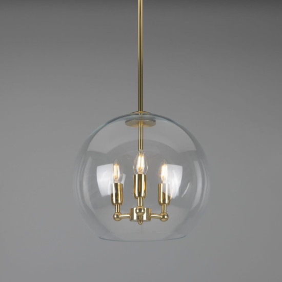 Clermont 3-Lt Mini-Kristallkrona Mässing/Glas 35 cm. Clermont 3-Lt Mini-Kristallkrona Mässing/Glas 35 cm.