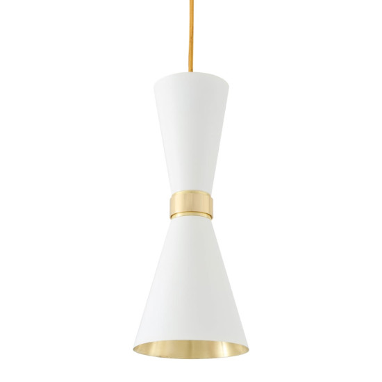 Cairo Ceiling Light Black/White/Brass 14 cm Cairo Ceiling Light Black/White/Brass 14 cm