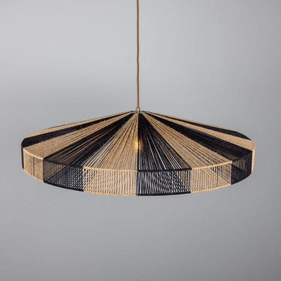 Vernon rep taklampa raffia/mässing 83 cm Vernon rep taklampa raffia/mässing 83 cm