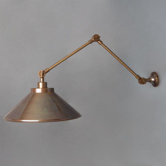 Rio Wall Lamp Brass 36-50 cm