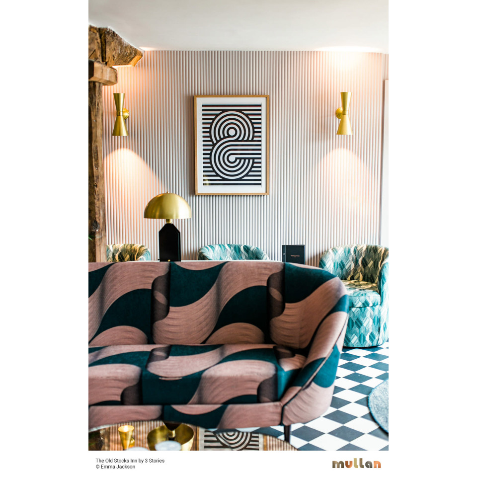 Amias Wall Light Brass 33 cm Mullan Lighting Amias Wall Light Brass 33 cm