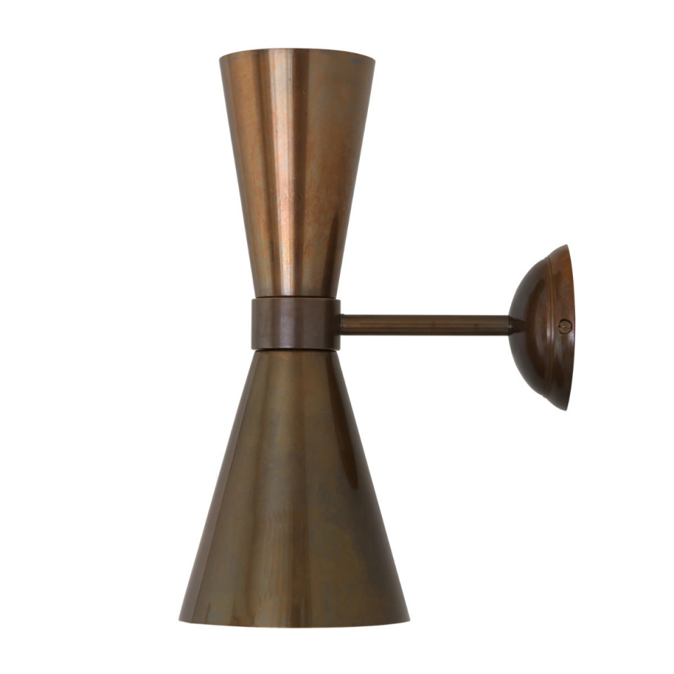 Amias Wall Light Brass 33 cm Mullan Lighting Amias Wall Light Brass 33 cm