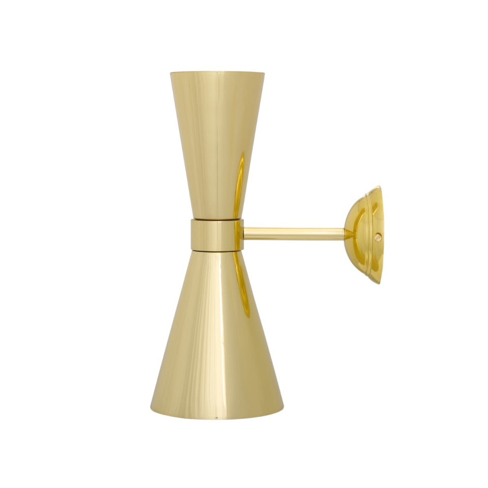 Amias Wall Light Brass 33 cm Mullan Lighting Amias Wall Light Brass 33 cm