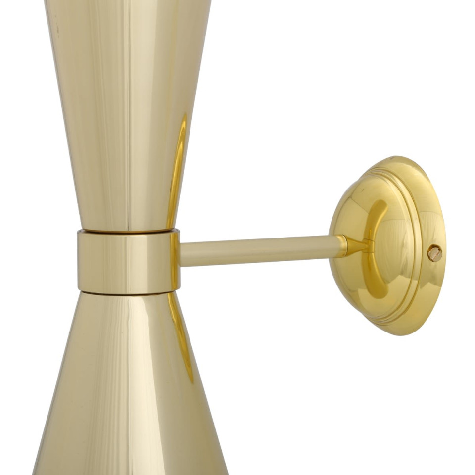 Amias Wall Light Brass 33 cm Mullan Lighting Amias Wall Light Brass 33 cm