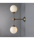 Yaounde Wall Light Brass/Glass 50 cm Mullan Lighting Yaounde Wall Light Brass/Glass 50 cm