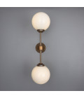 Yaounde Wall Light Brass/Glass 50 cm Mullan Lighting Yaounde Wall Light Brass/Glass 50 cm