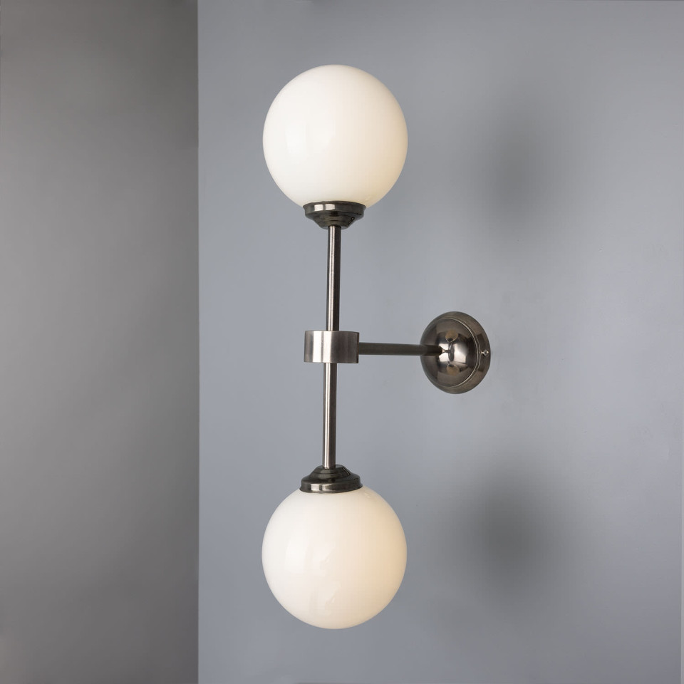 Yaounde Wall Light Brass/Glass 50 cm Mullan Lighting Yaounde Wall Light Brass/Glass 50 cm