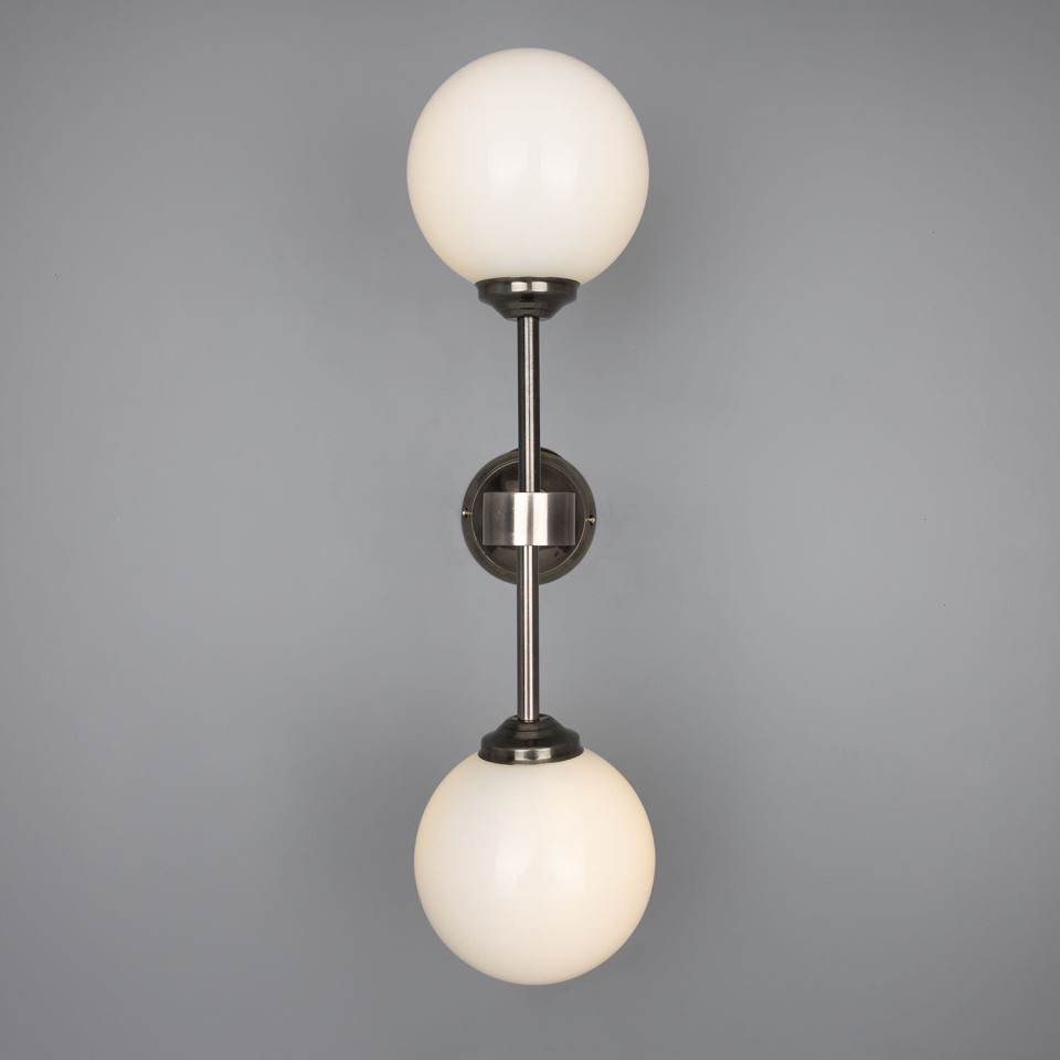 Yaounde Wall Light Brass/Glass 50 cm Mullan Lighting Yaounde Wall Light Brass/Glass 50 cm