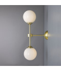 Yaounde Wall Light Brass/Glass 50 cm Mullan Lighting Yaounde Wall Light Brass/Glass 50 cm