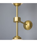 Yaounde Wall Light Brass/Glass 50 cm Mullan Lighting Yaounde Wall Light Brass/Glass 50 cm