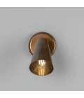 Cashel cone hotel wall light brass 20 cm