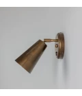 Cashel cone hotel wall light brass 20 cm