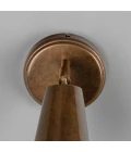 Cashel cone hotel wall light brass 20 cm