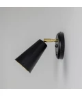 Cashel cone hotel wall light brass 20 cm