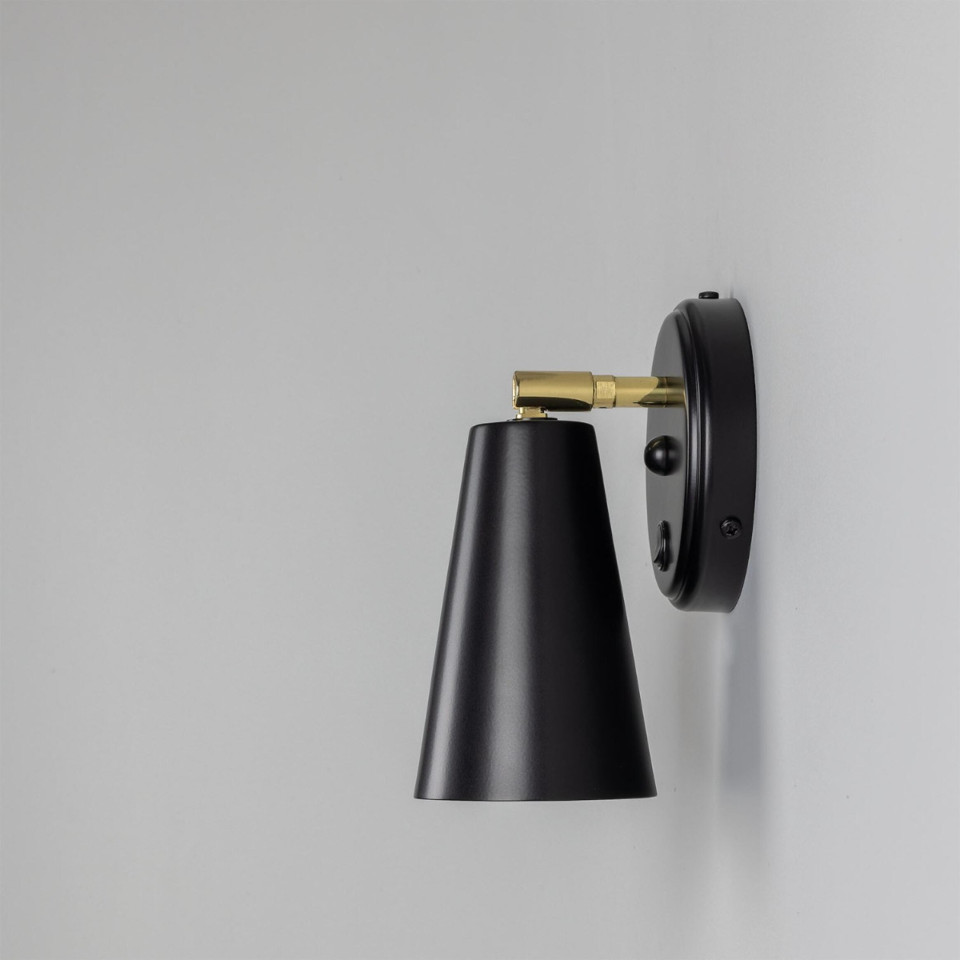 Cashel kon hotell vägglampa mässing 20 cm