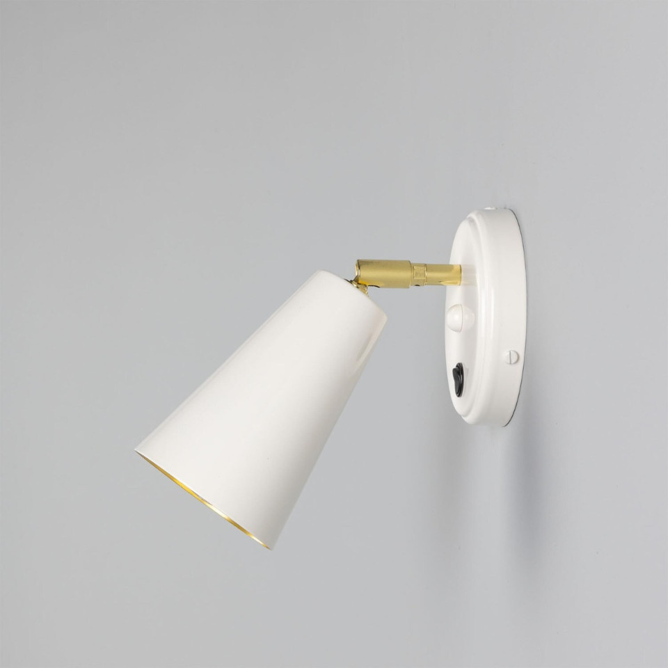 Cashel kon hotell vägglampa mässing 20 cm