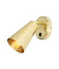 Cashel cone hotel wall light brass 20 cm