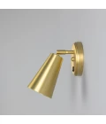 Cashel cone hotel wall light brass 20 cm