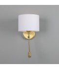 Longford hotel vägglampa mässing/tyg 46 cm