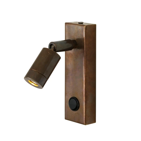 Sampio hotel wall light brass 14 cm