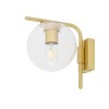 Madison wall light brass/glass 23 cm