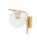 Madison wall light brass/glass 23 cm